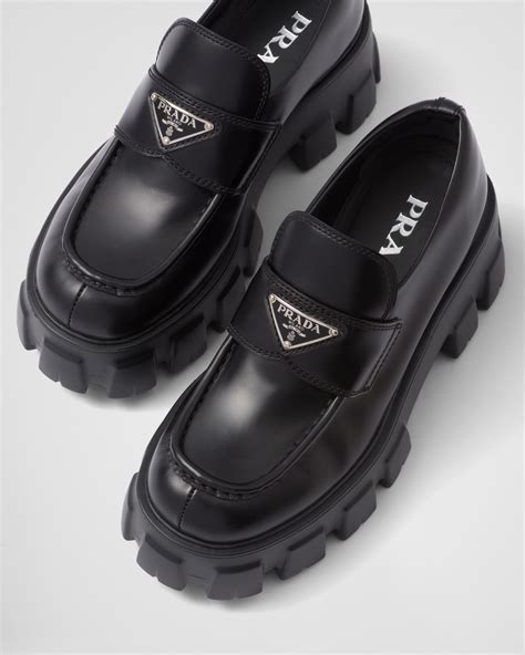 women's prada loafer|prada monolith loafers women.